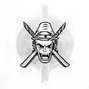 zoro's swords from one piece tattoo design idea