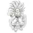 dragon ball z tattoo design idea