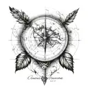 Coordinates tattoo design idea