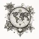 Coordinates tattoo design idea