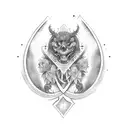 Acta non verba tattoo design idea