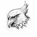 Eagle wings tattoo design idea