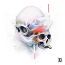 smoke effect tattoo design idea