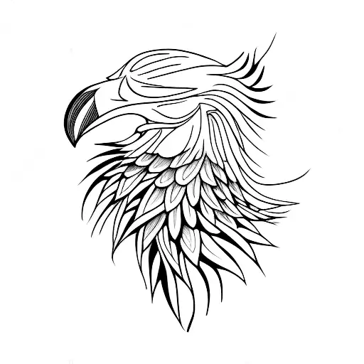 crow skull on grass tattoo design idea