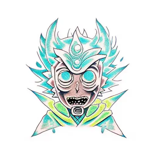 Morty from "Rick and Morty" tattoo design idea