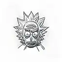 Rick and Morty tattoo design idea