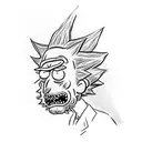 Rick and Morty tattoo design idea