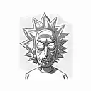 Rick and Morty tattoo design idea