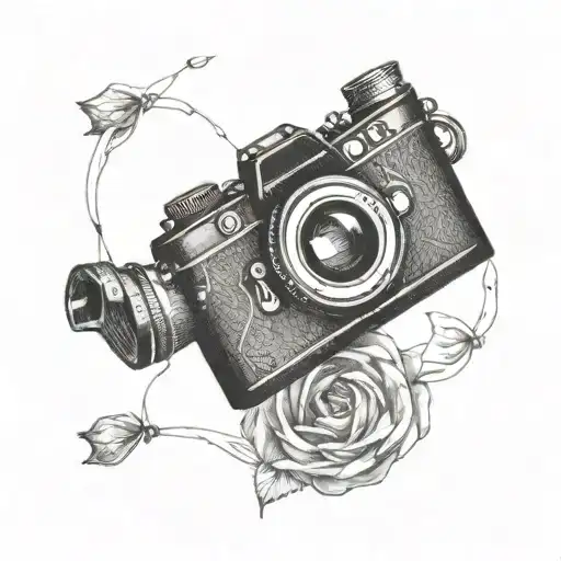 camera camera tattoo design idea