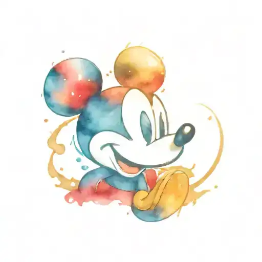 mickey mouse killer   tattoo design idea