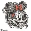 mickey head as a killer tattoo  tattoo design idea