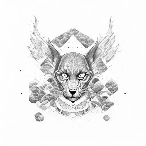 Create the tato art for slee based on fast fourier transform of 2D picture. It should be black and white and dotted. tattoo design idea