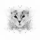 Create the tato art for slee based on fast fourier transform of 2D picture. It should be black and white and dotted. tattoo design idea