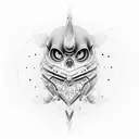 Create the tato art for slee based on fast fourier transform of 2D picture. It should be black and white and dotted. tattoo design idea