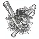 atlanta braves tomahawk tattoo design idea