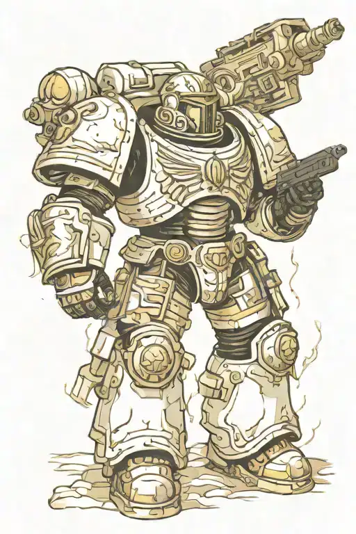 40k space marine tattoo design idea