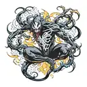 symbiote tattoo design idea