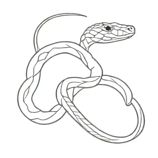 Snake on collarbone tattoo design idea
