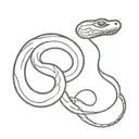 Snake on collarbone tattoo design idea