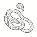 Snake on collarbone tattoo design idea