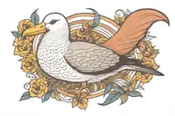 albatross bird tattoo design idea