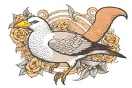 albatross bird tattoo design idea