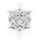 initials intertwined  tattoo design idea