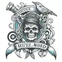 hustle and hard work tattoo tattoo design idea