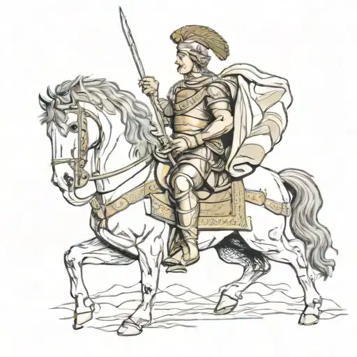 alexander the great tattoo design idea
