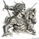 alexander the great tattoo design idea