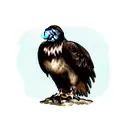 Golden eagle tattoo design idea