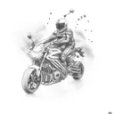 motorcycle shifting gear pattern tattoo design idea