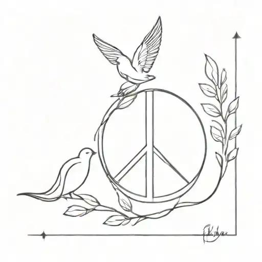 Peace of mind tattoo design idea