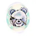 teddy bear tattoo design idea
