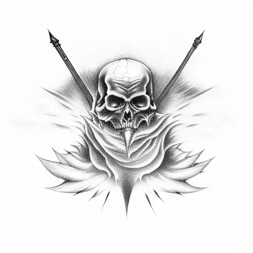 Heaven and Hell tattoo design idea