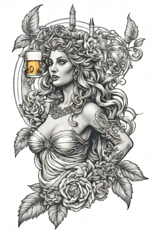 Aphrodite, Medison Beer tattoo design idea