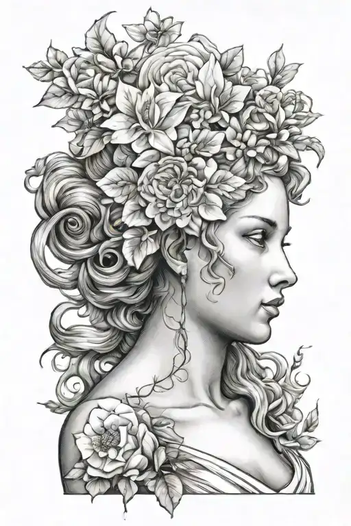 Aphrodite tattoo design idea