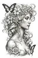 Aphrodite tattoo design idea