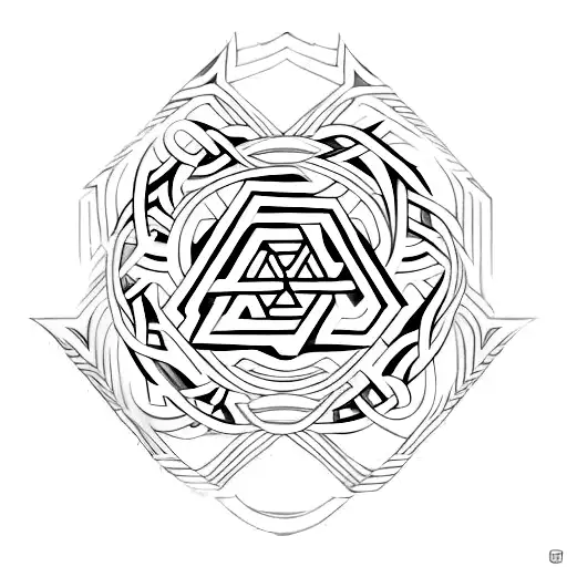 Valknut Symbol tattoo design idea