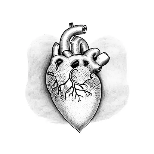 heart shape with Izzy written in outline tattoo design idea