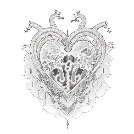 Heart with Greta's name tattoo design idea