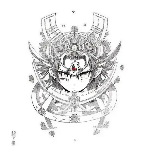 astolfo (fate apocrypha) with hearts in eyes tattoo design idea