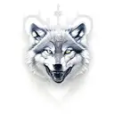 wolf head dragon tattoo design idea