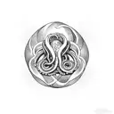 tentacle wraps around the heart tattoo design idea