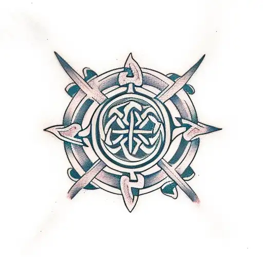 celtic sunshine tattoo design idea