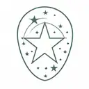 Star tattoo design idea