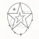 Star tattoo design idea
