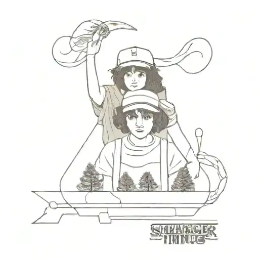 stranger things tattoo design idea