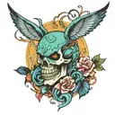 80s tattoo design idea