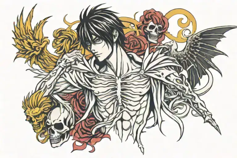 death note anime tattoo design tattoo design idea